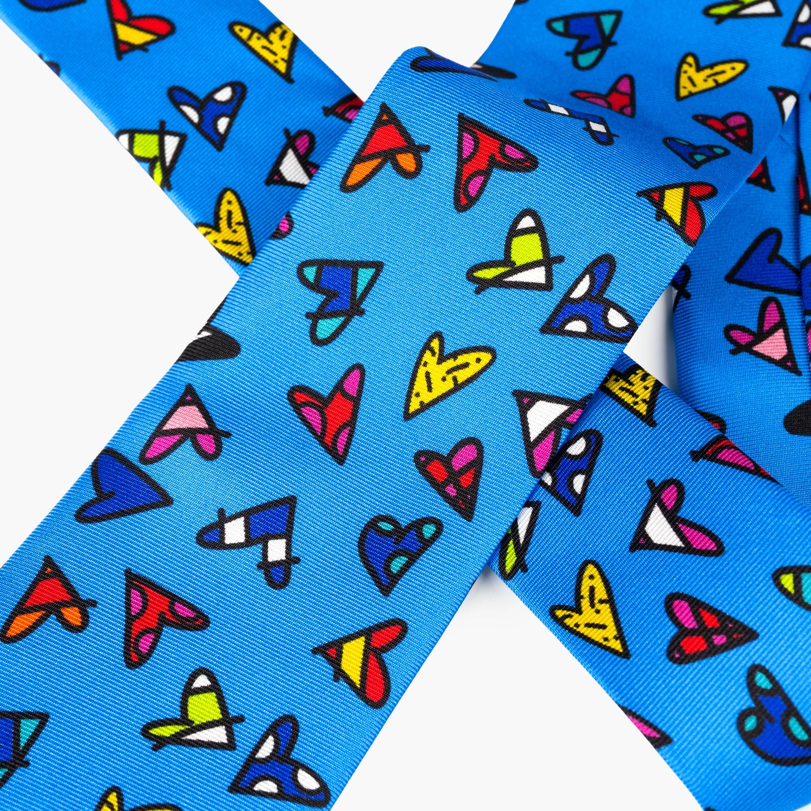 Hearts (Cyan) Britto Neck Tie