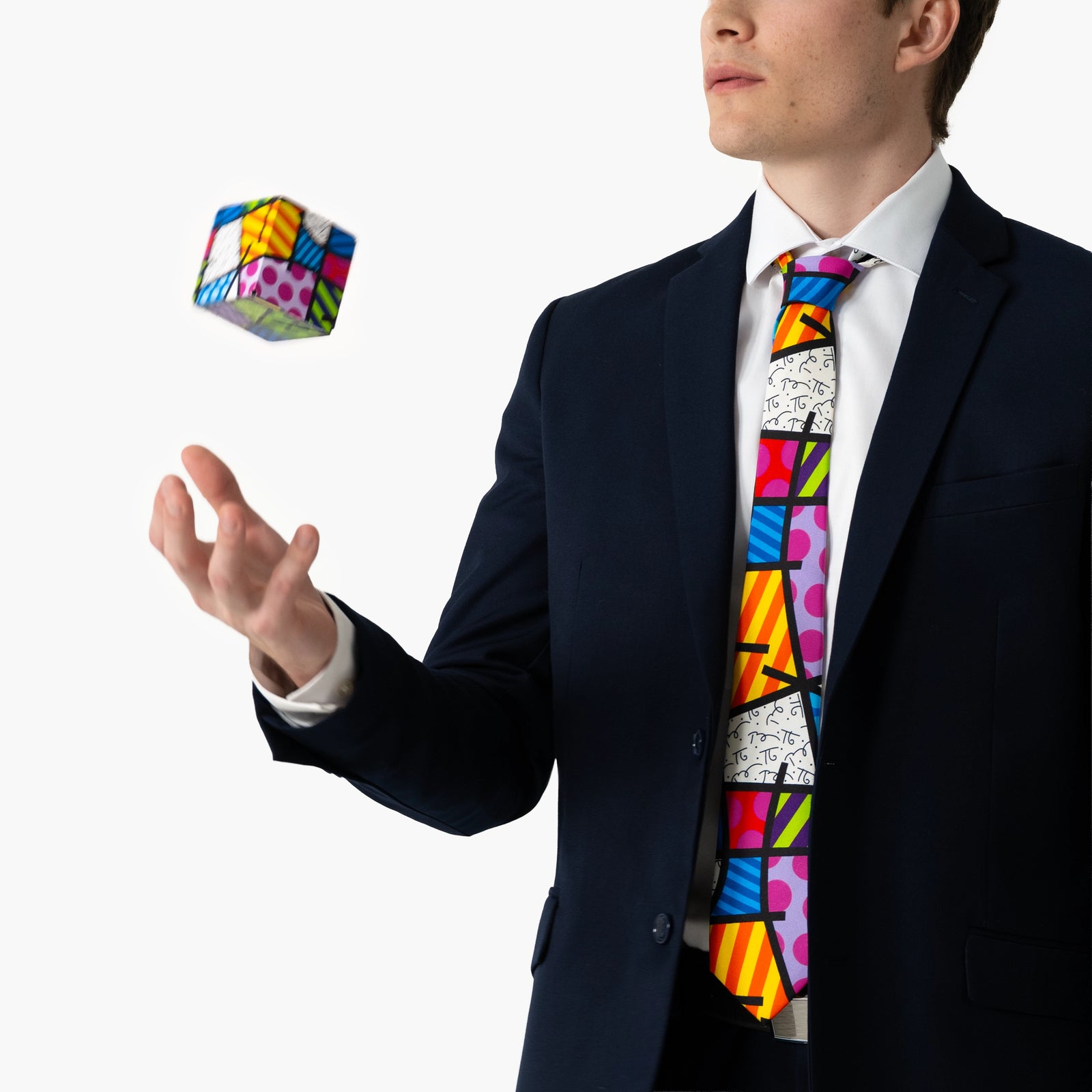 Colorful Landscape Britto Neck Tie