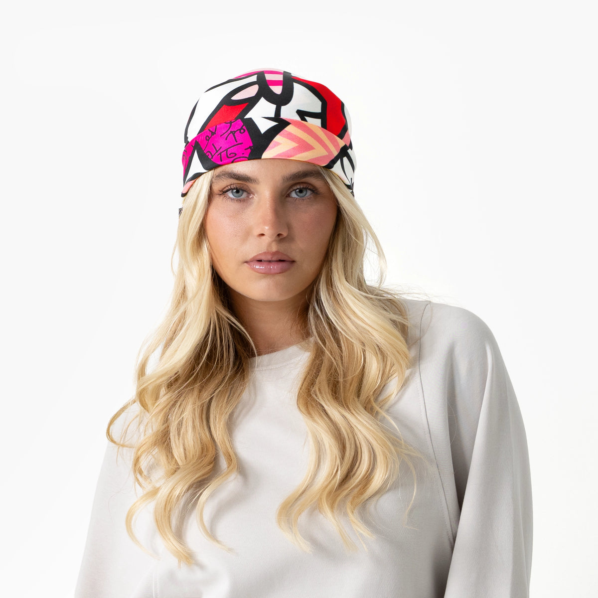 Alive Pink Britto Silk Scarf