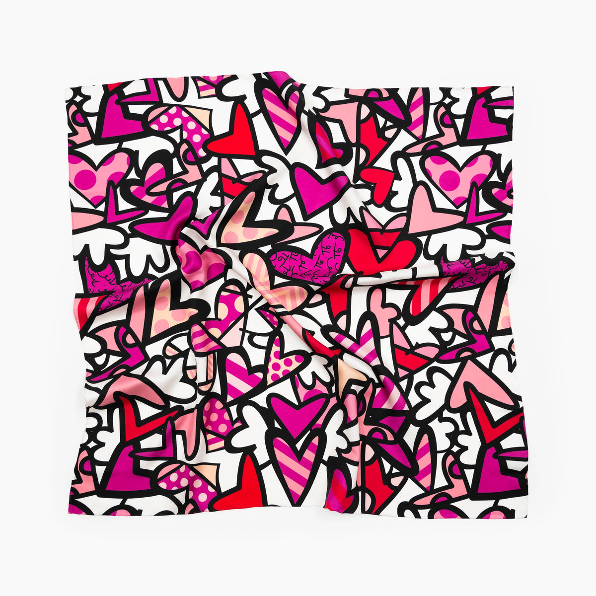 Alive Pink Britto Silk Scarf