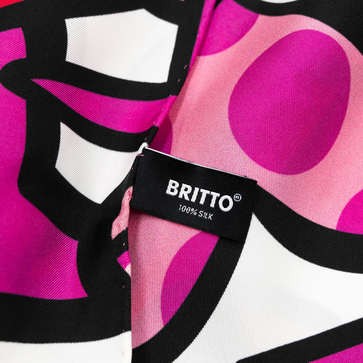 Alive Pink Britto Silk Scarf
