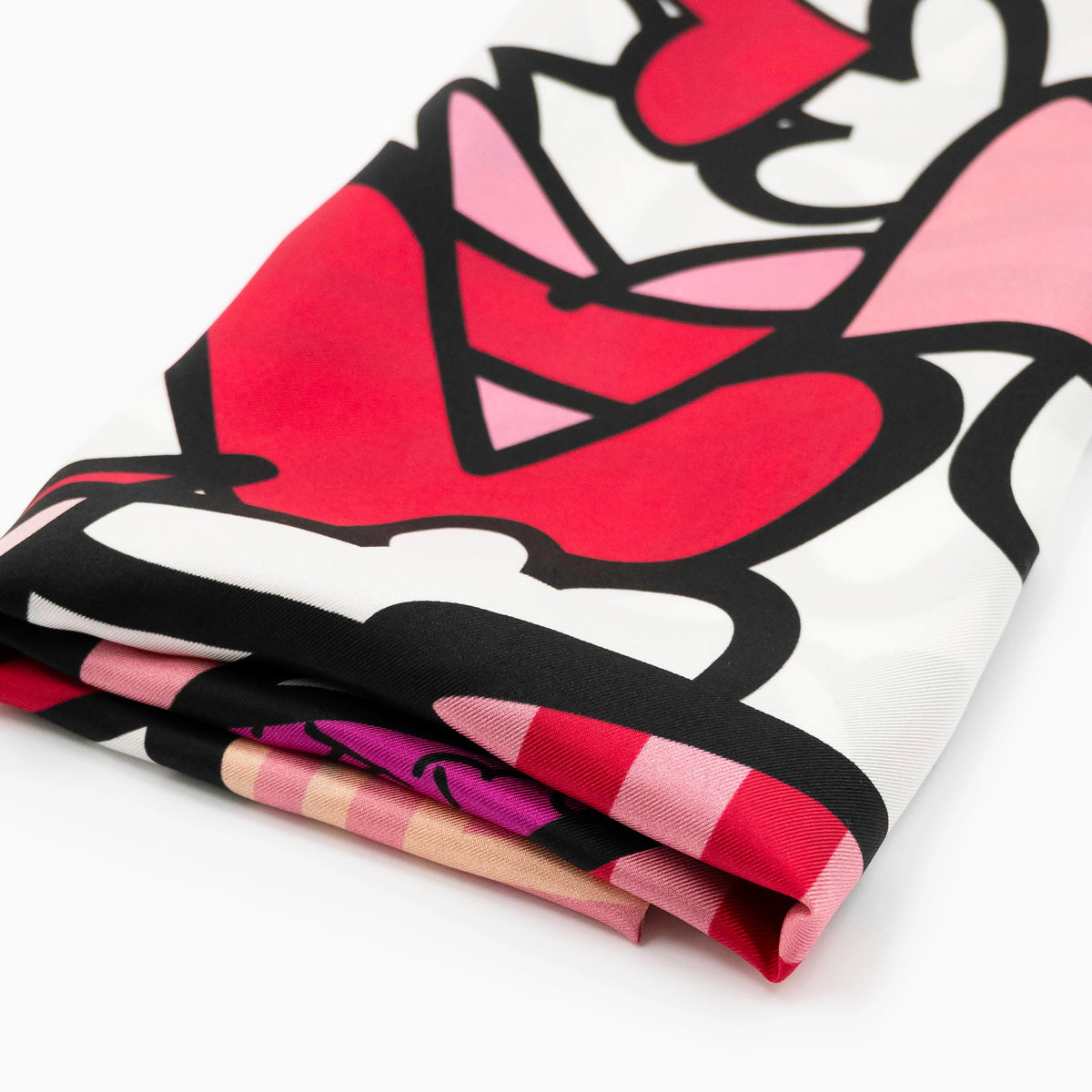 Alive Pink Britto Silk Scarf