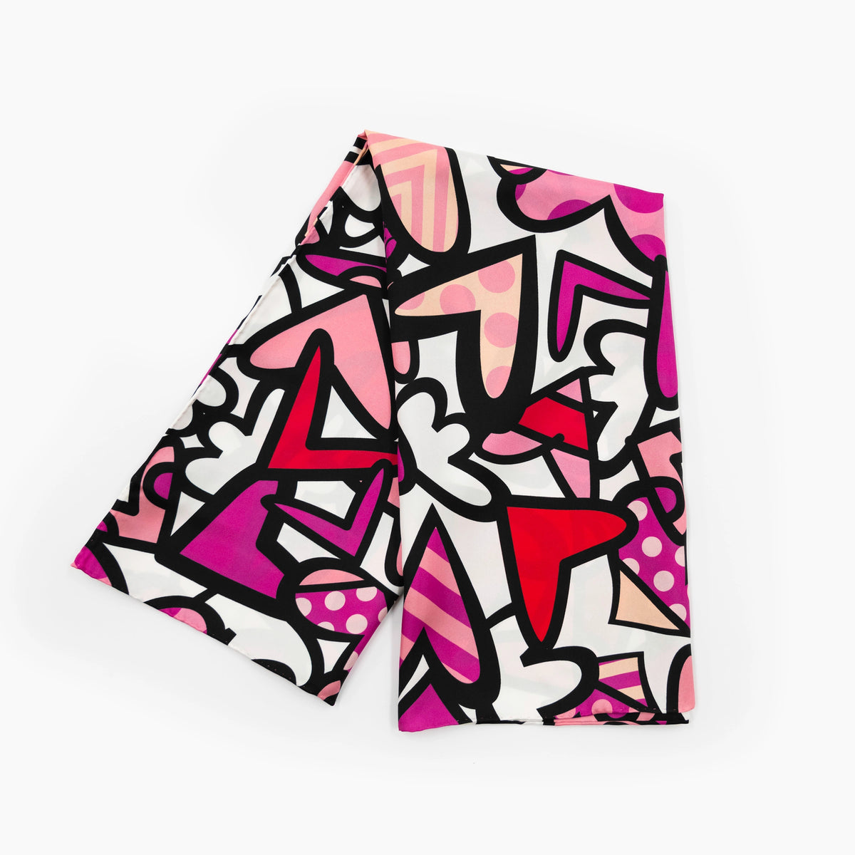Alive Pink Britto Silk Scarf