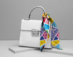 BRITTO® SILK SCARF - BABY BLUE LANDSCAPE
