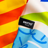 BRITTO® SILK SCARF - BABY BLUE LANDSCAPE