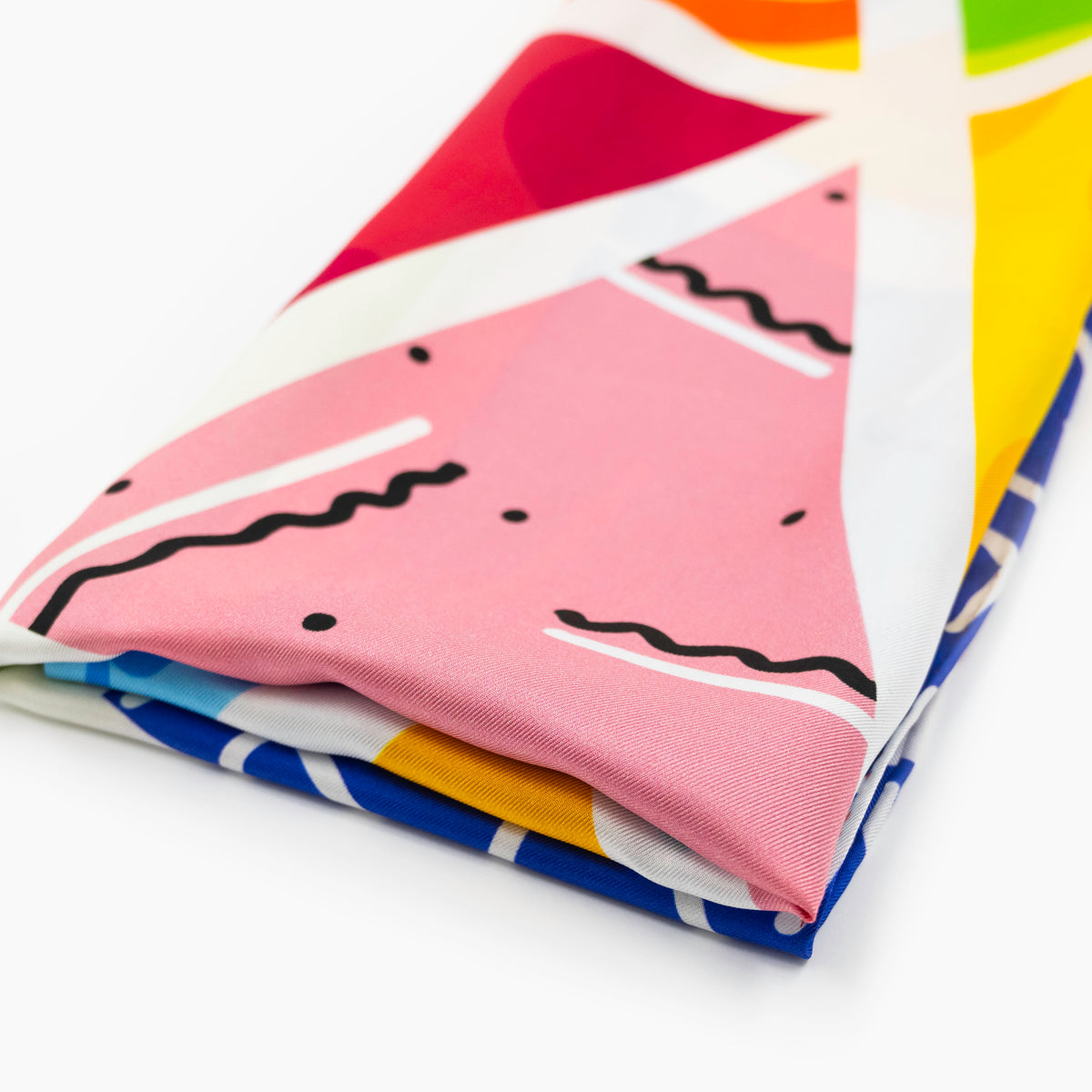 baby blue landscape britto silk  colorful decorative collectible gift idea