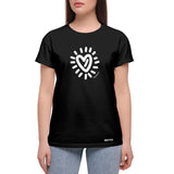 BRITTO® T Shirt - Graffiti Heart - Black (Women)
