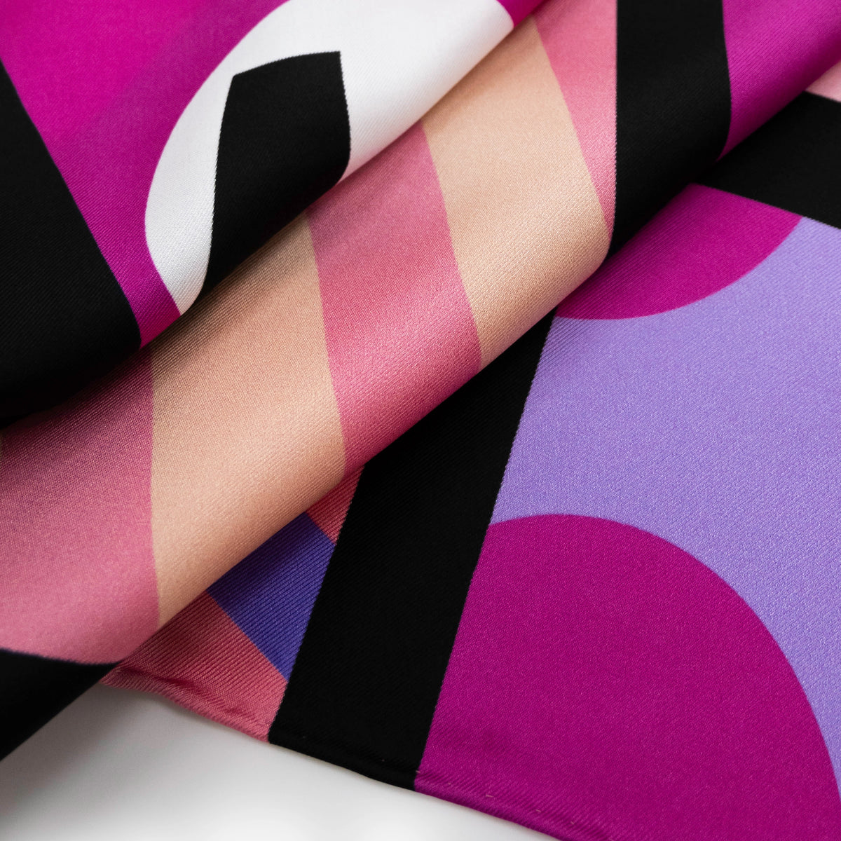 Pink Landscape Britto Silk Scarf