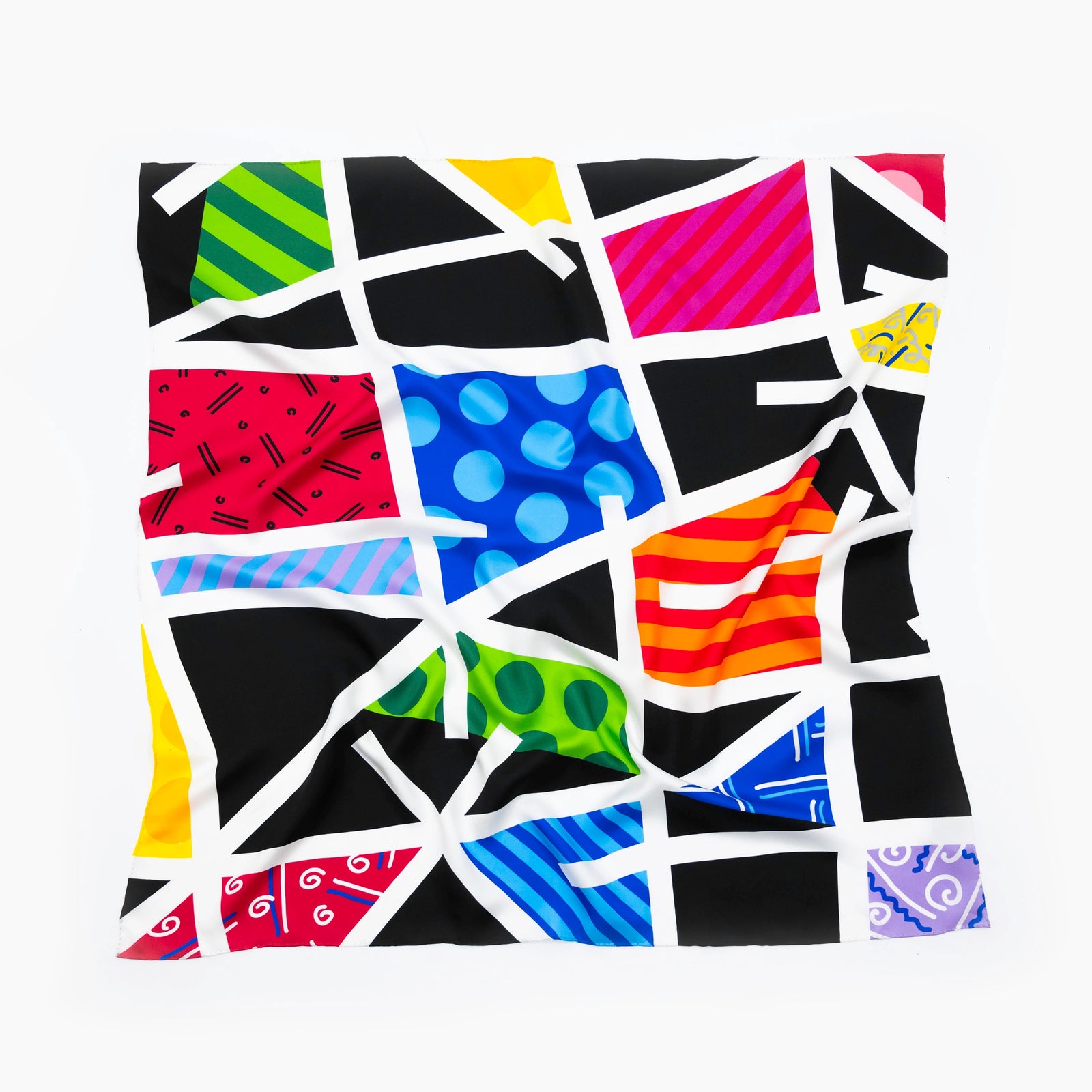 Midnight Britto Silk Scarf
