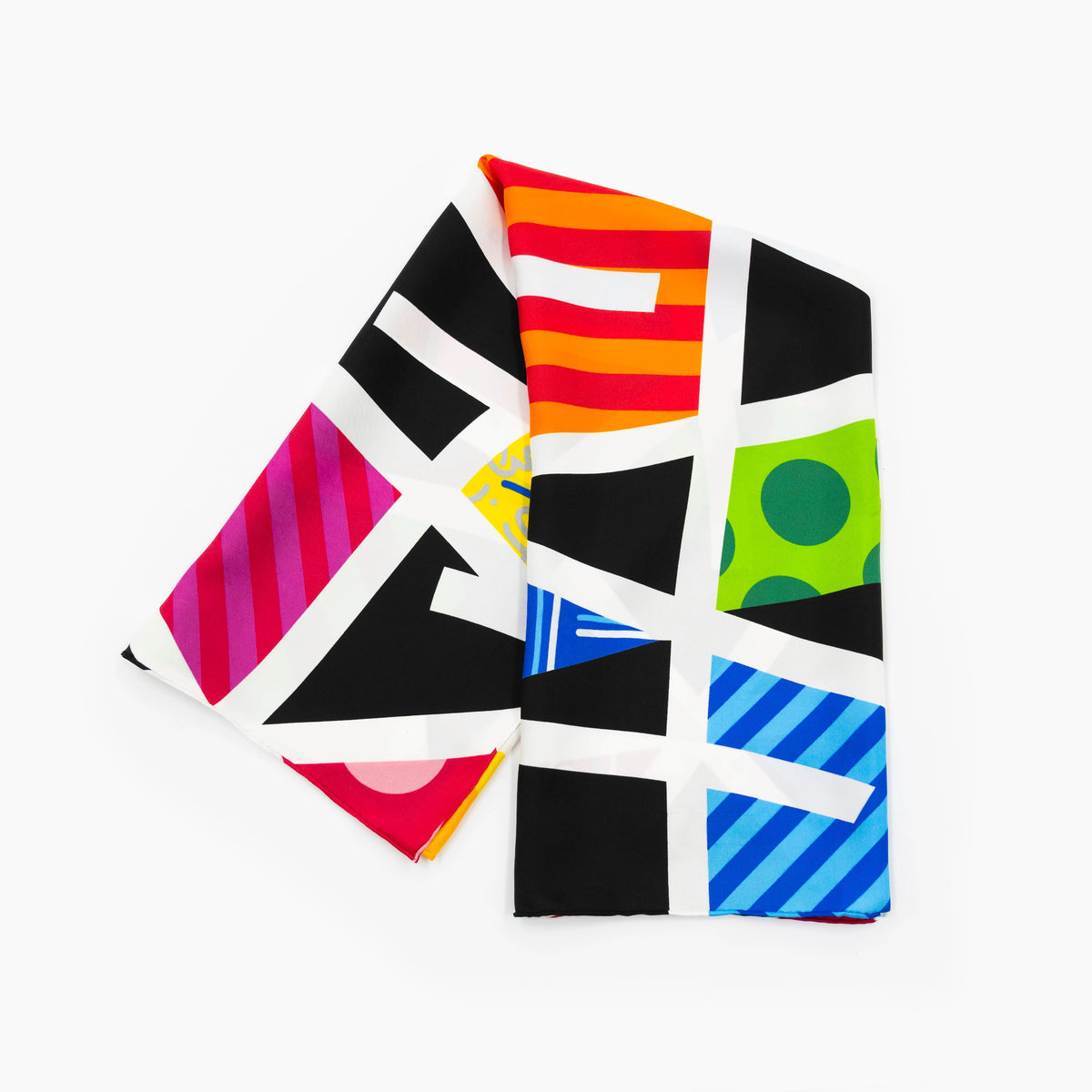 Midnight Britto Silk Scarf