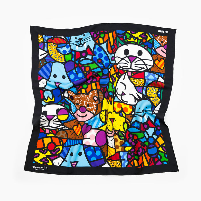 BRITTO® SILK SCARF - Limited Edition - BEST FRIENDS