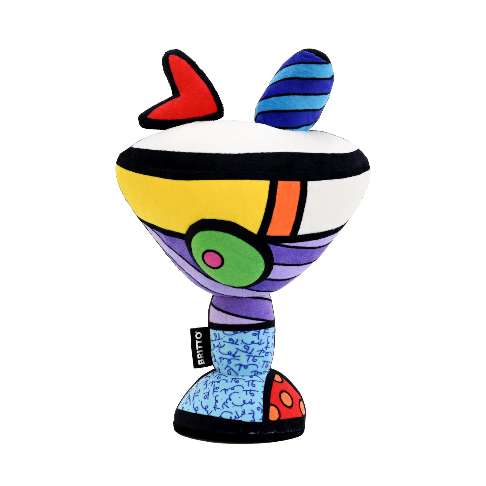 martini britto plush  artistic colorful design collectible