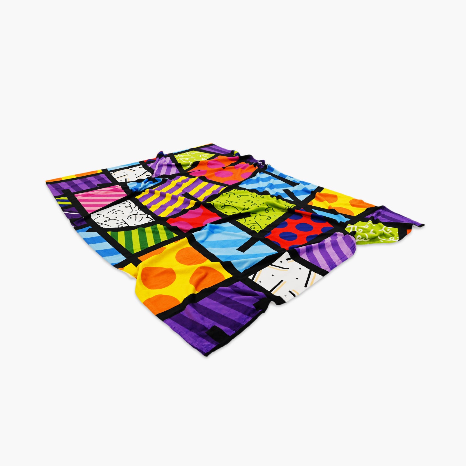 Lime Green Landscape Britto Blanket