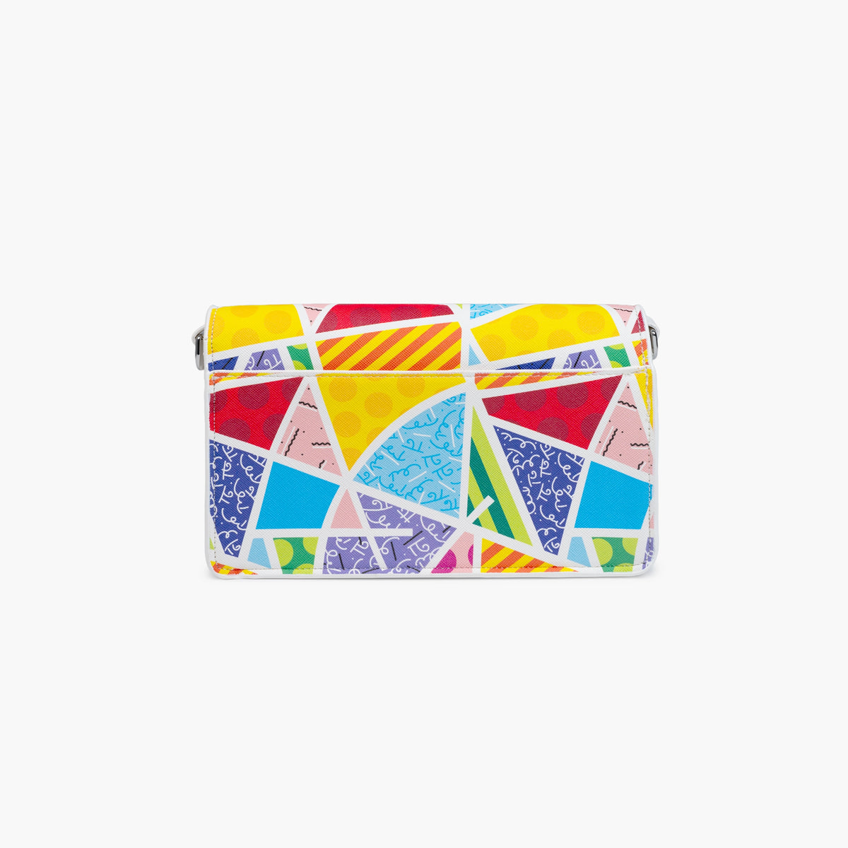 Baby Blue Landscape Britto Eco Leather Crossbody Clutch