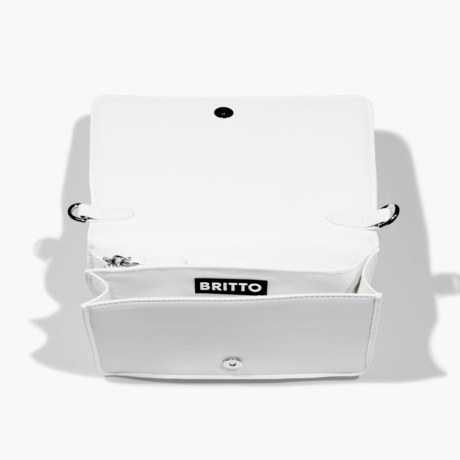 Baby Blue Landscape Britto Eco Leather Crossbody Clutch