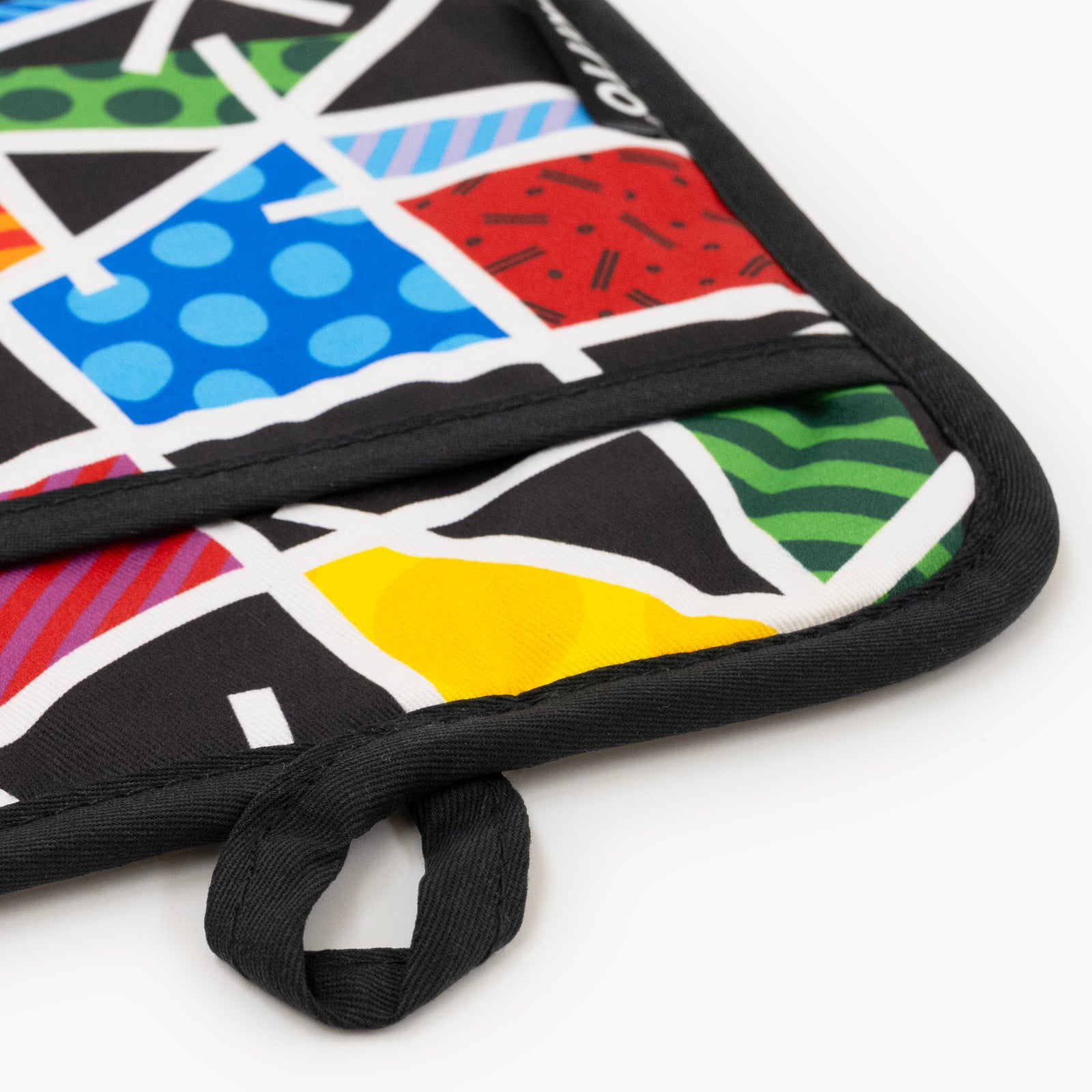 midnight britto oven mitt pot  colorful decorative collectible gift idea