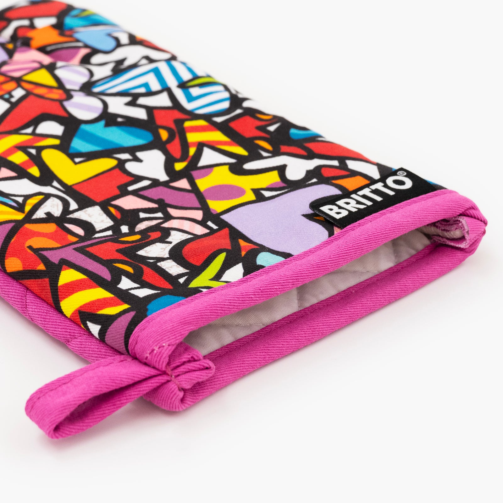 Romero Britto alive britto oven mitt pot  colorful pop art design