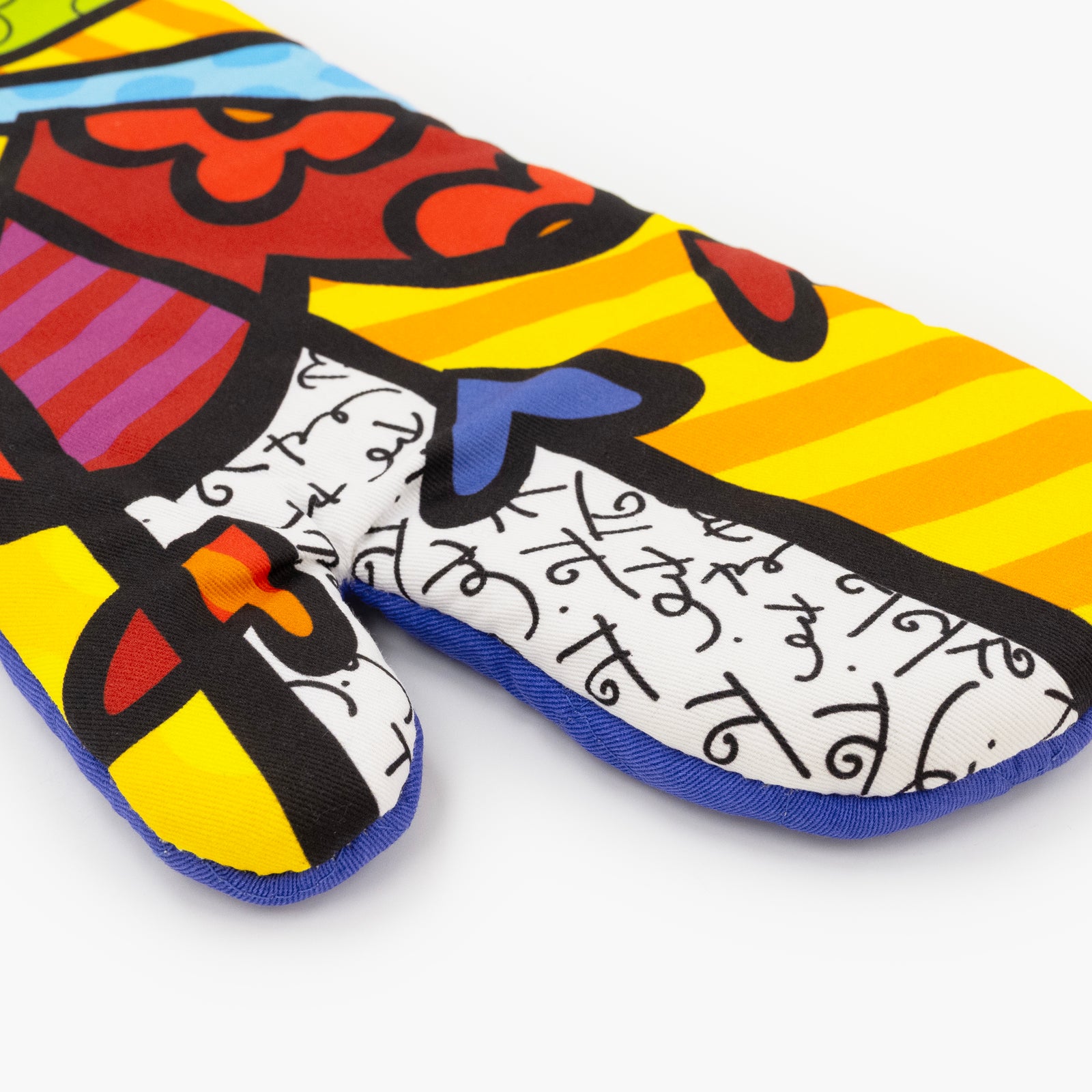 Romero Britto new day britto oven mitt  contemporary pop art piece