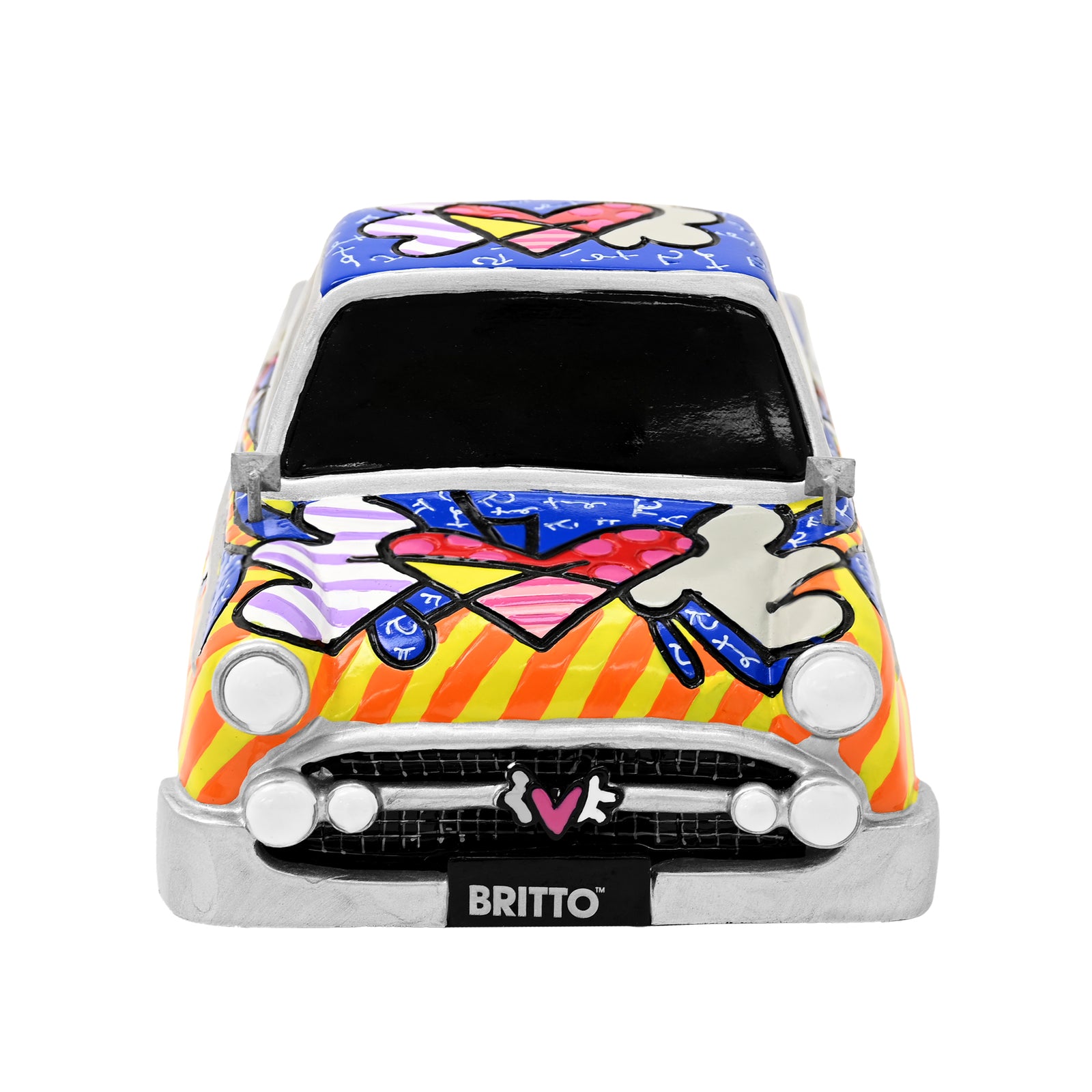 vintage car figurine  artistic colorful design collectible