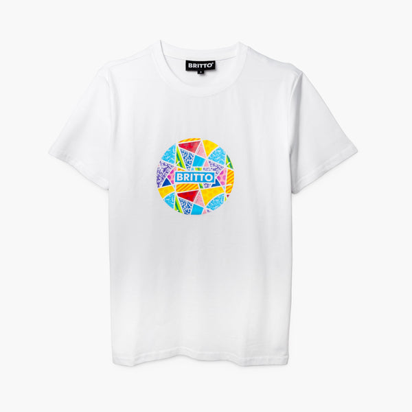 Globe Baby Blue Landscape Britto T-Shirt For Men