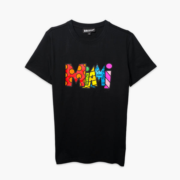 Miami Black Britto T-Shirt For Men