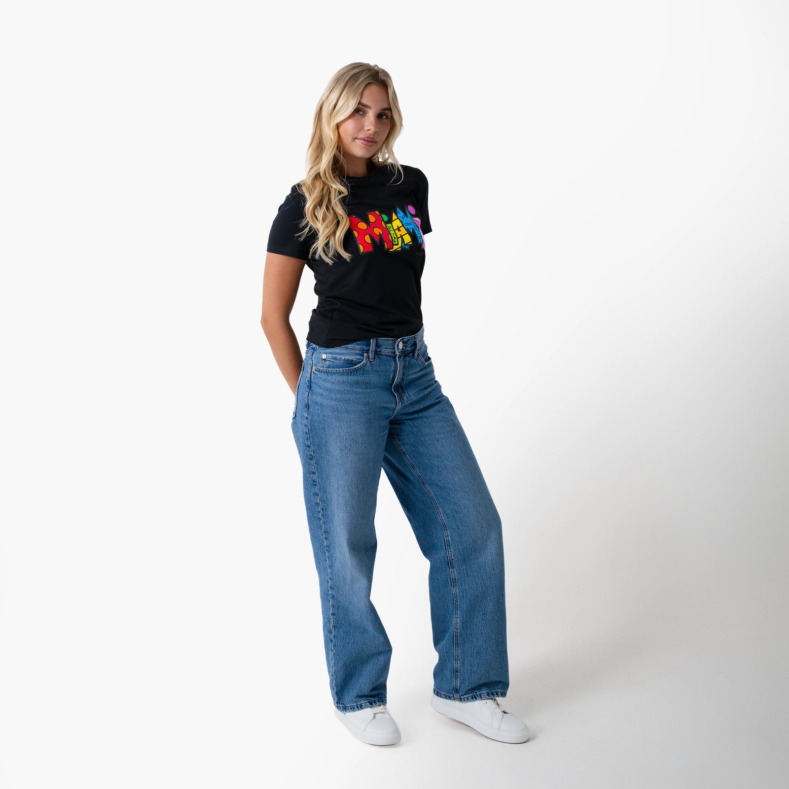 Miami Black Britto T-Shirt For Women