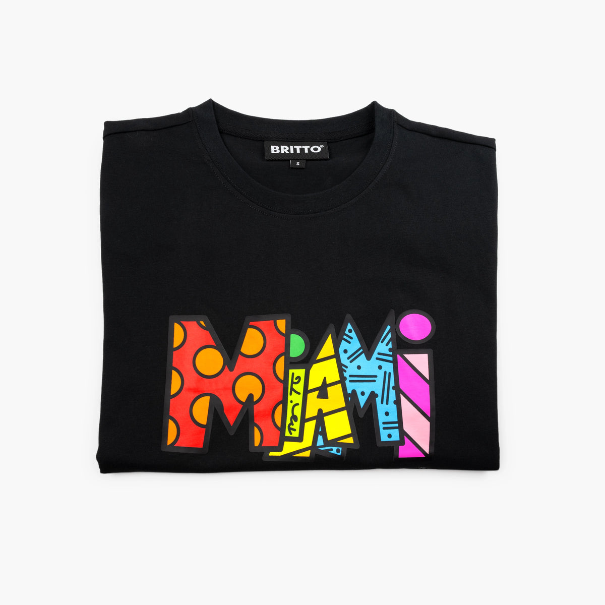 Miami Black Britto T-Shirt For Men