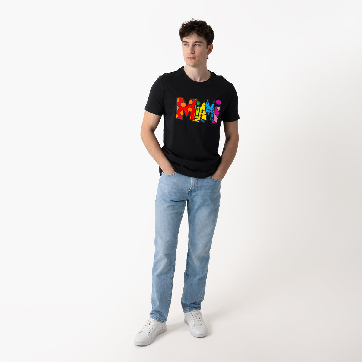 Miami Black Britto T-Shirt For Men