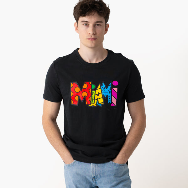 Miami Black Britto T-Shirt For Men
