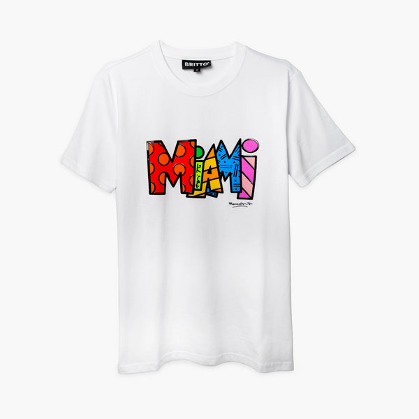 Miami White Britto T-Shirt For Women