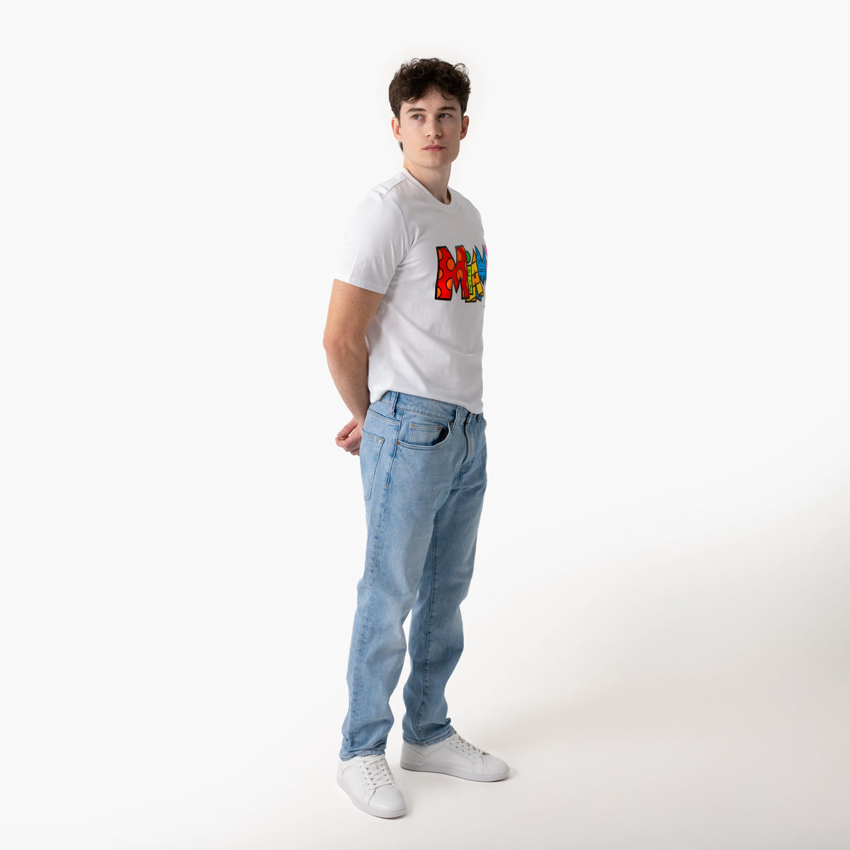 Miami White Britto T-Shirt For Men