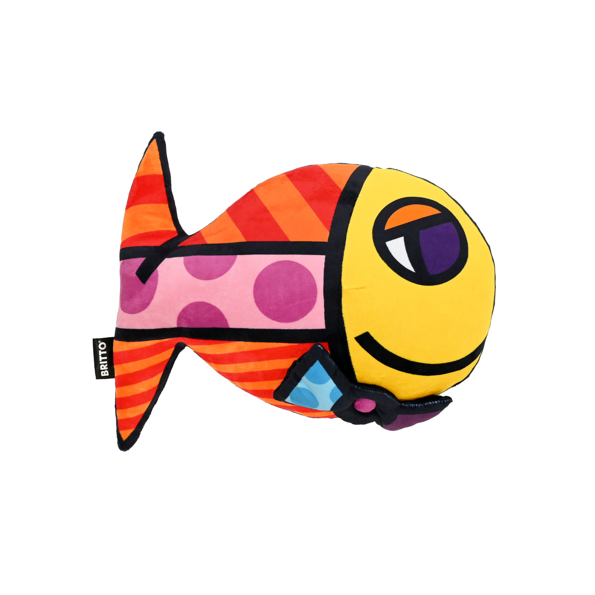Romero Britto mr fish britto plush  colorful pop art design