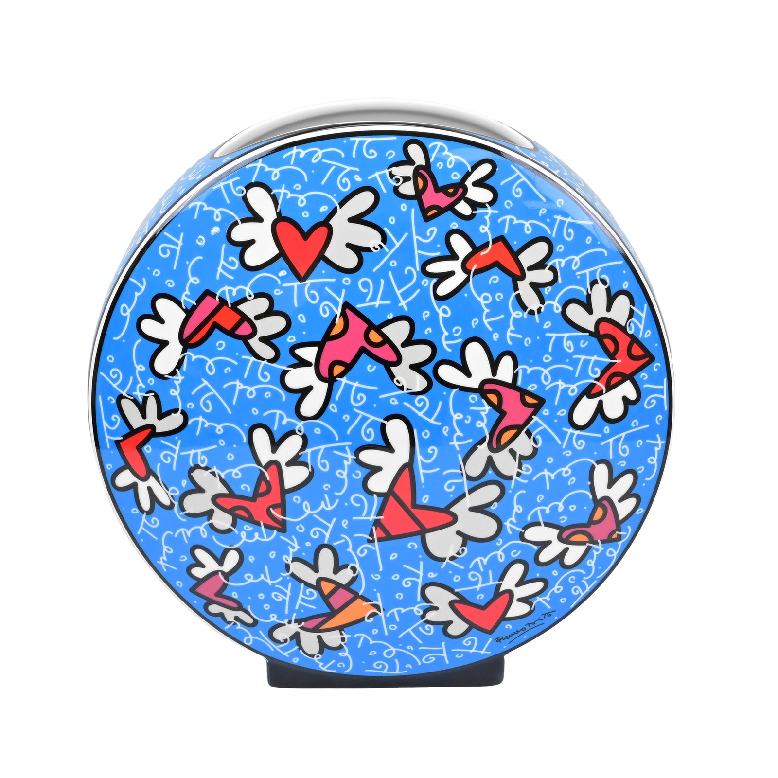 VASE FLYING HEARTS - Fine Porcelain