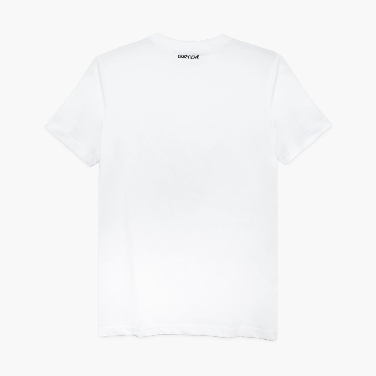 Crazy Love Big Kissing Heart White T-Shirt for Women