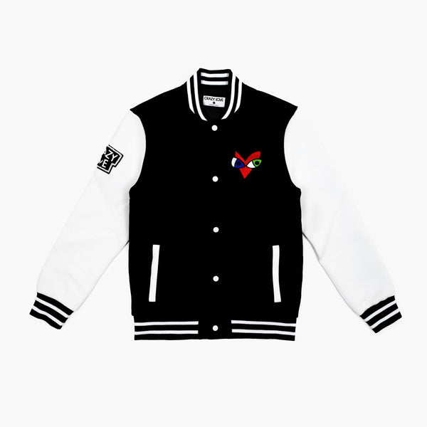 Crazy Love by Britto Black Men's Bomber Jacket