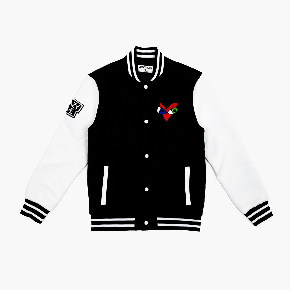 Crazy Love by Britto Black Men's Bomber Jacket
