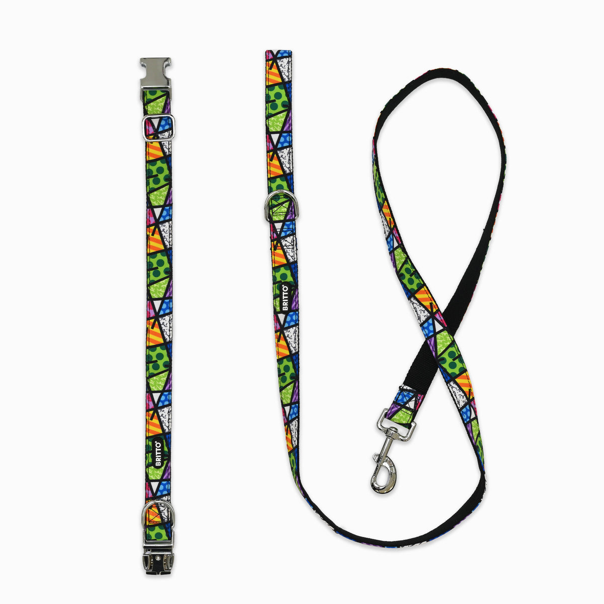 BRITTO® PET Collar and Leash  - Colorful Landscape