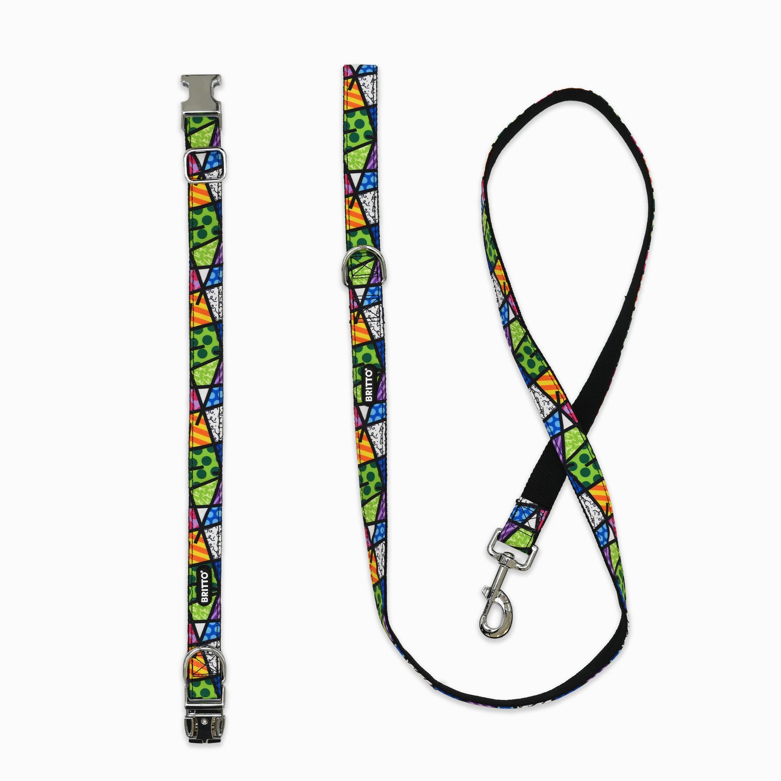 BRITTO® PET Collar and Leash  - Colorful Landscape