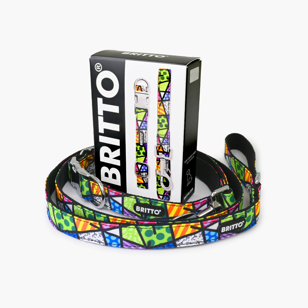 BRITTO® PET Collar and Leash  - Colorful Landscape