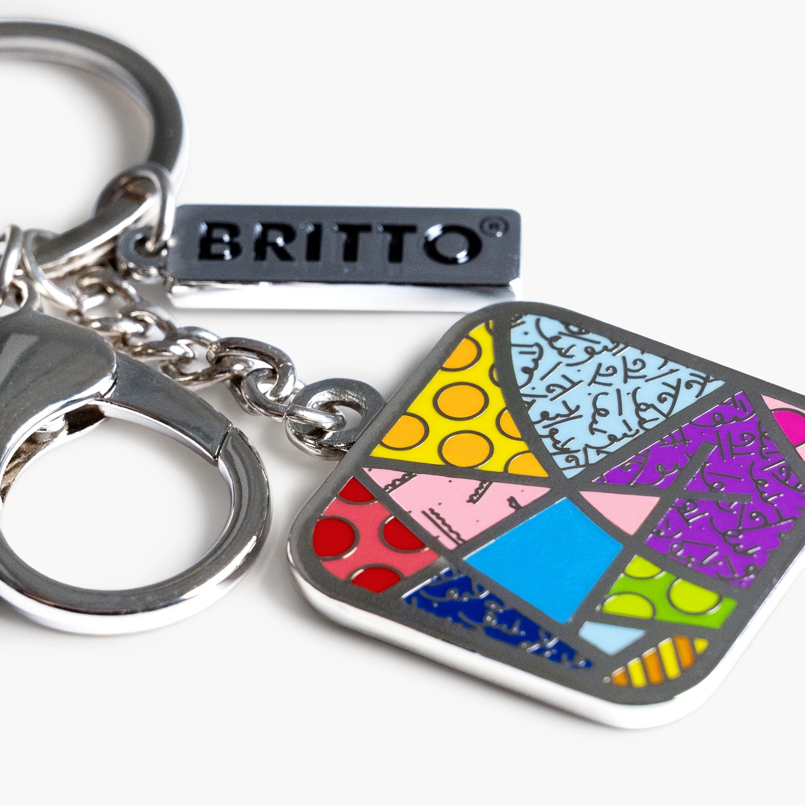 Baby Blue Landscape Britto Keychain