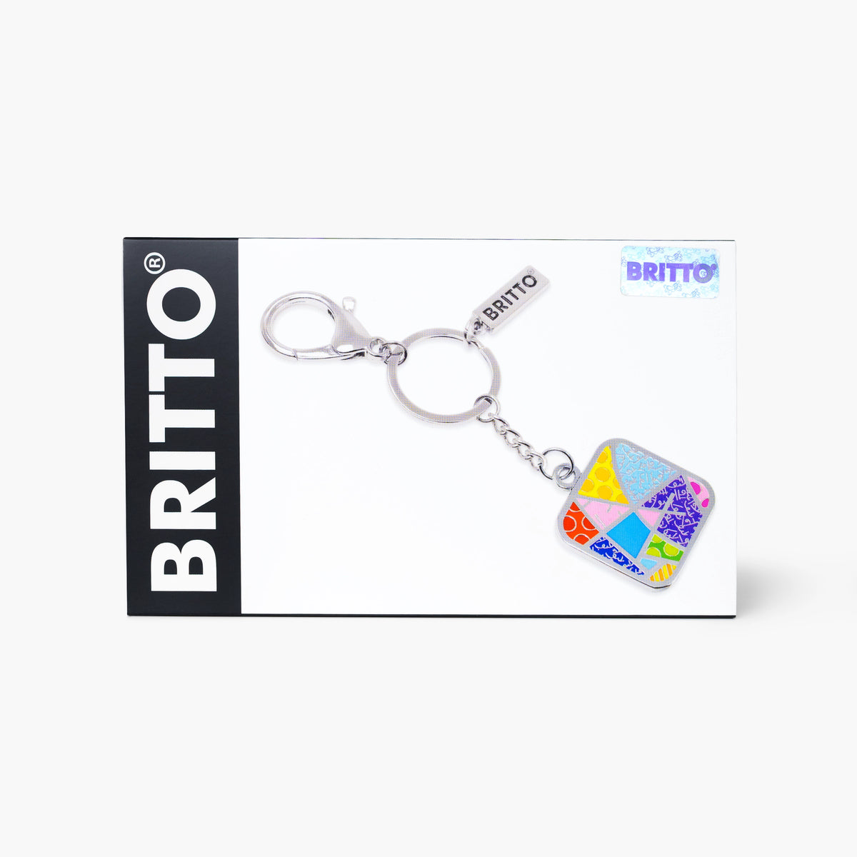 Baby Blue Landscape Britto Keychain