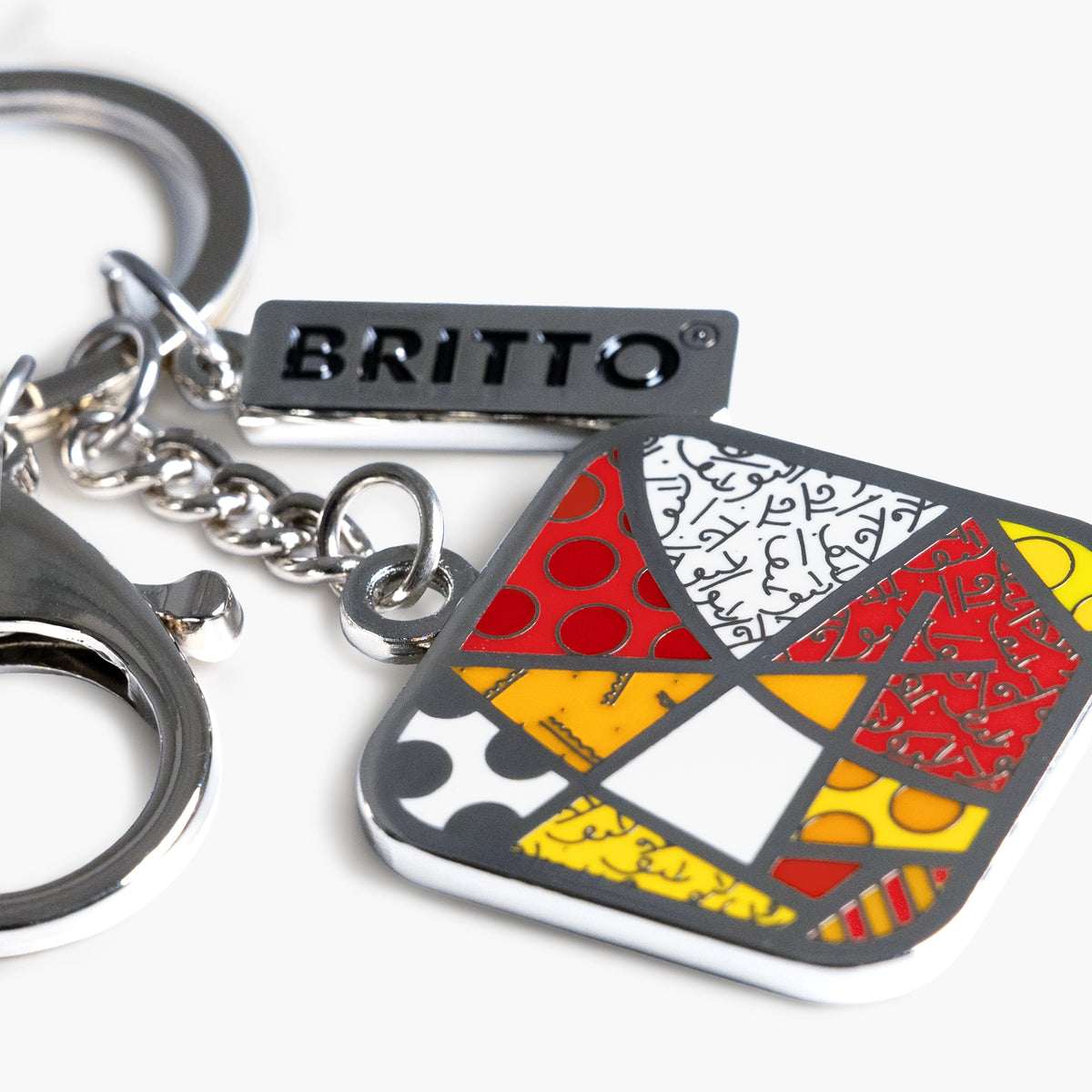 Red Landscape Britto Keychain
