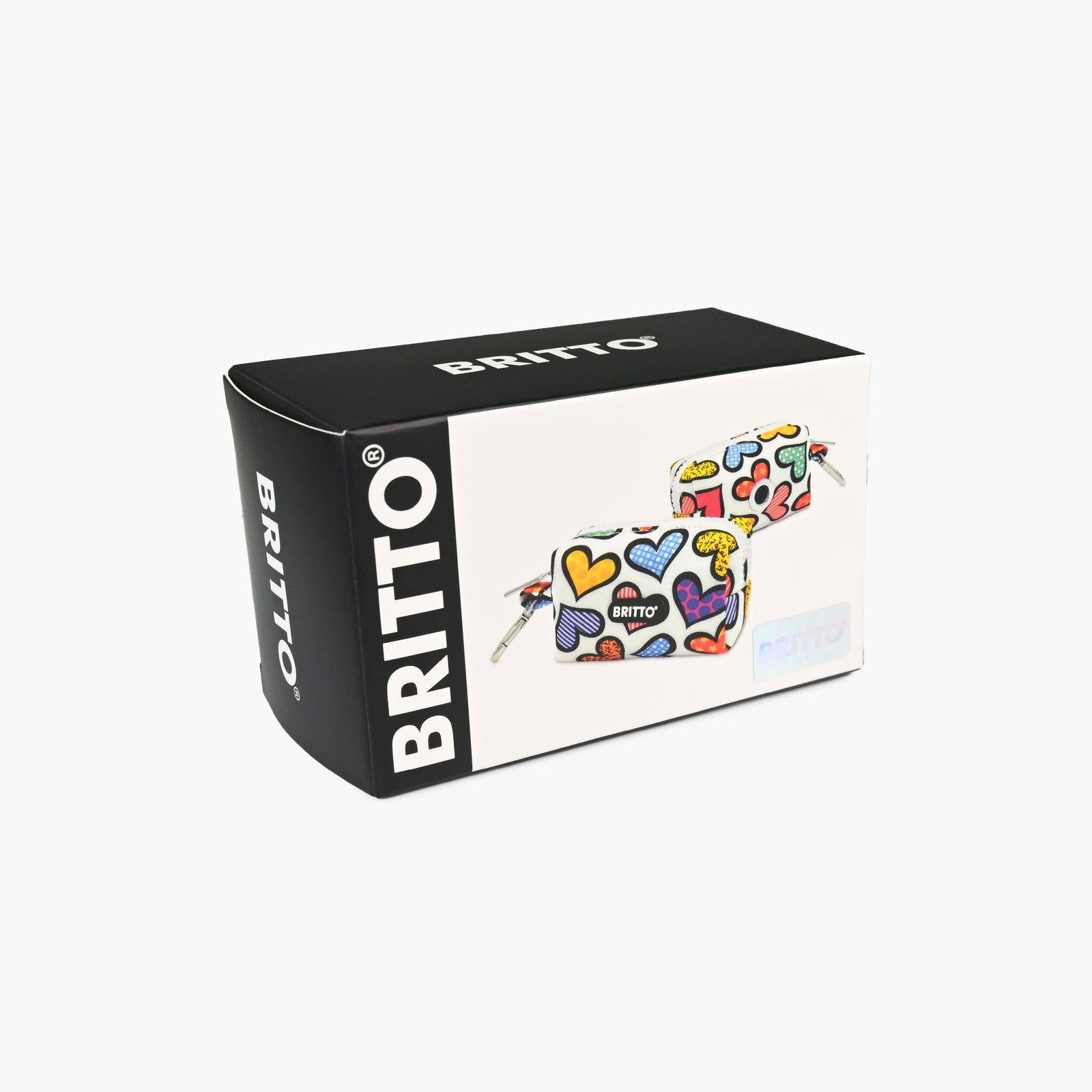 hearts britto pet bag holder  artistic colorful design collectible