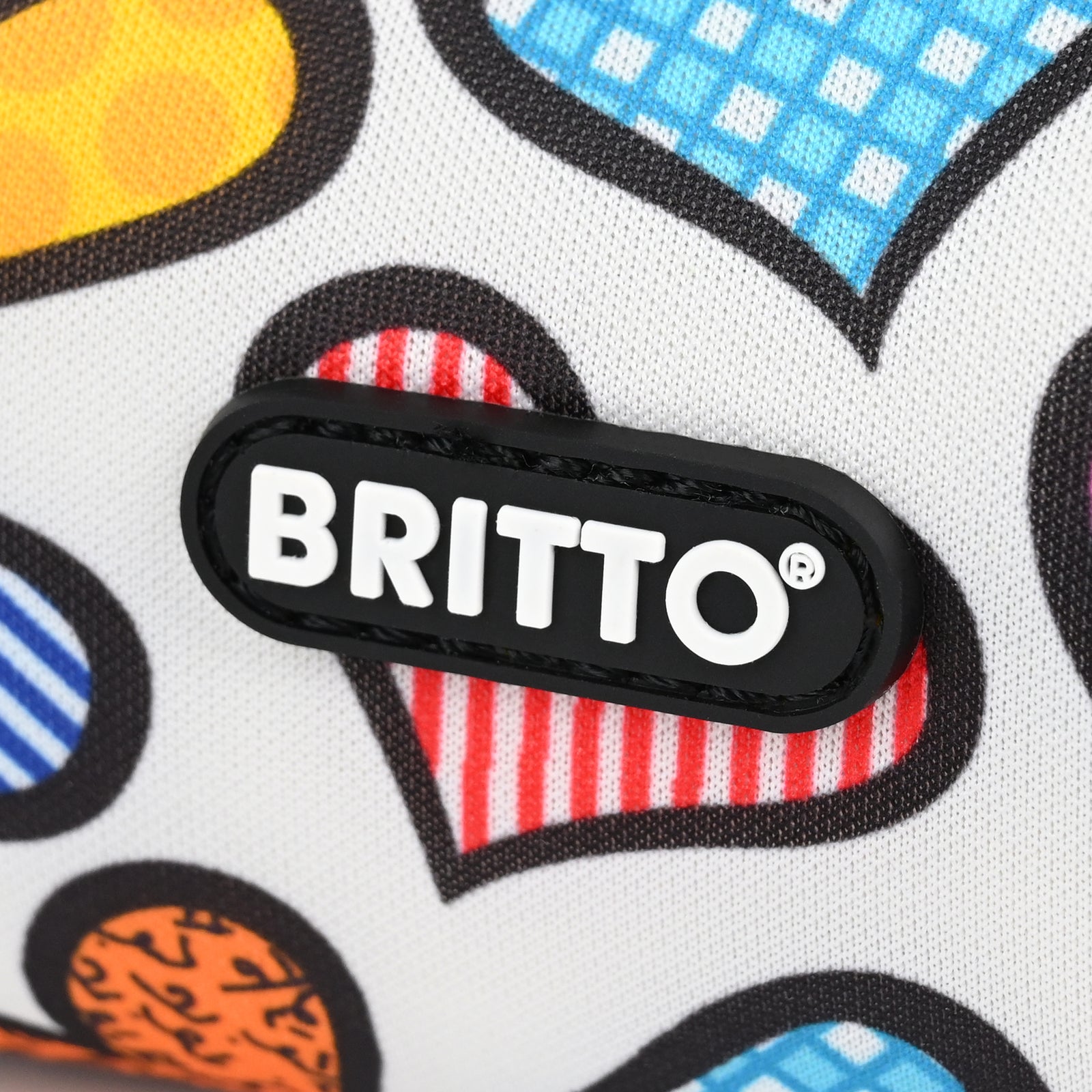 Romero Britto hearts britto pet bag holder  colorful pop art design