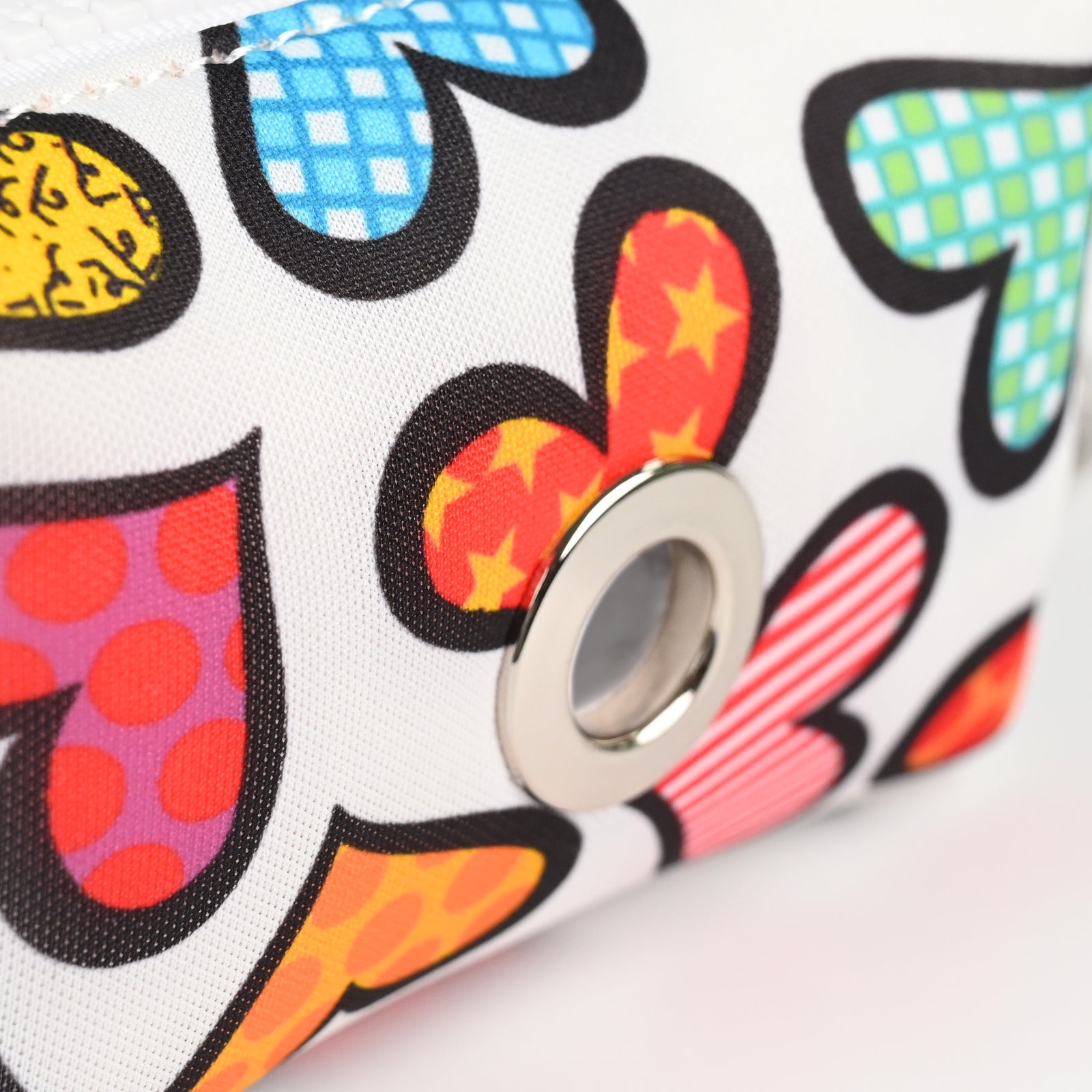 hearts britto pet bag holder  colorful decorative collectible gift idea