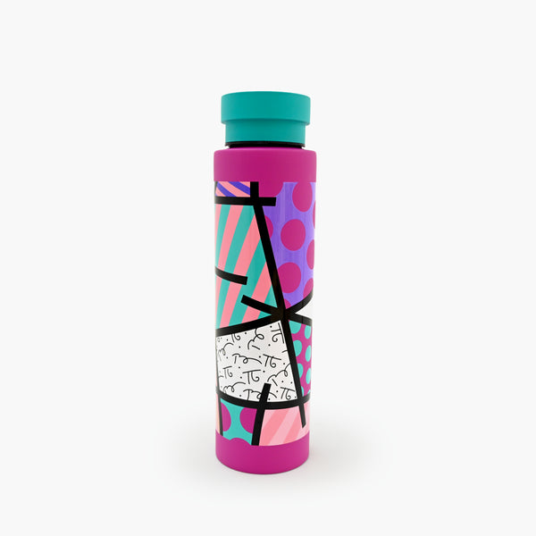 Pink Landscape Britto Water Bottle