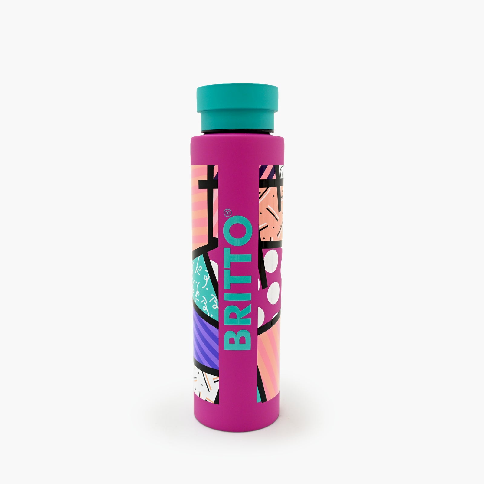 Pink Landscape Britto Water Bottle