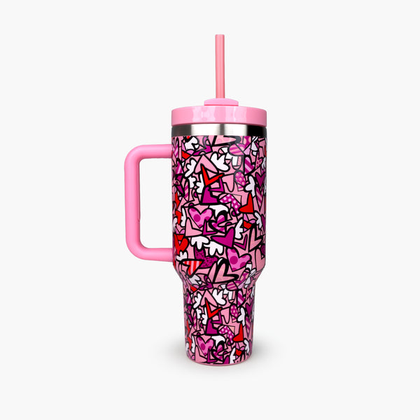 Alive Pink Britto 40oz Tumbler