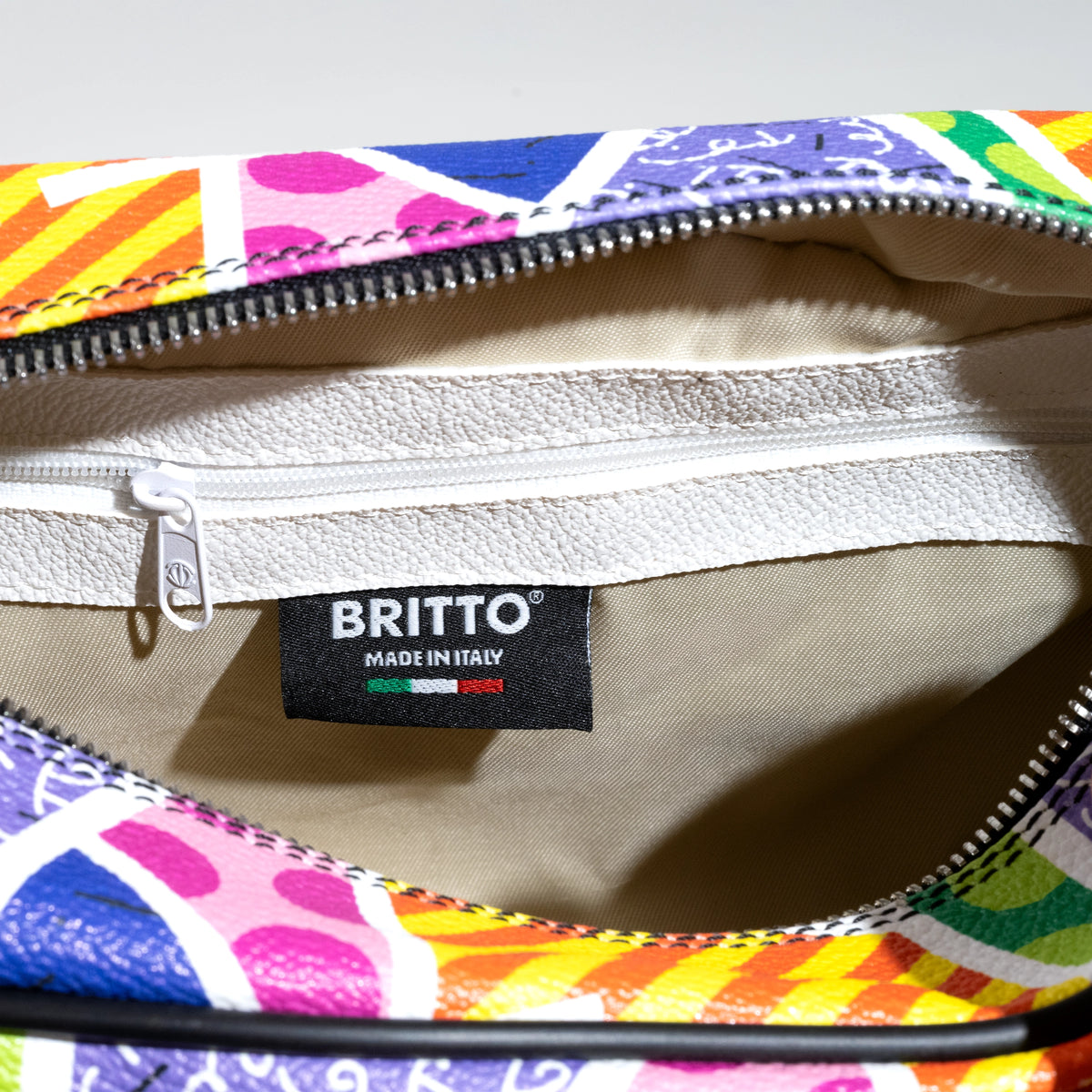 Romero Britto baby blue landscape britto eco  contemporary pop art piece