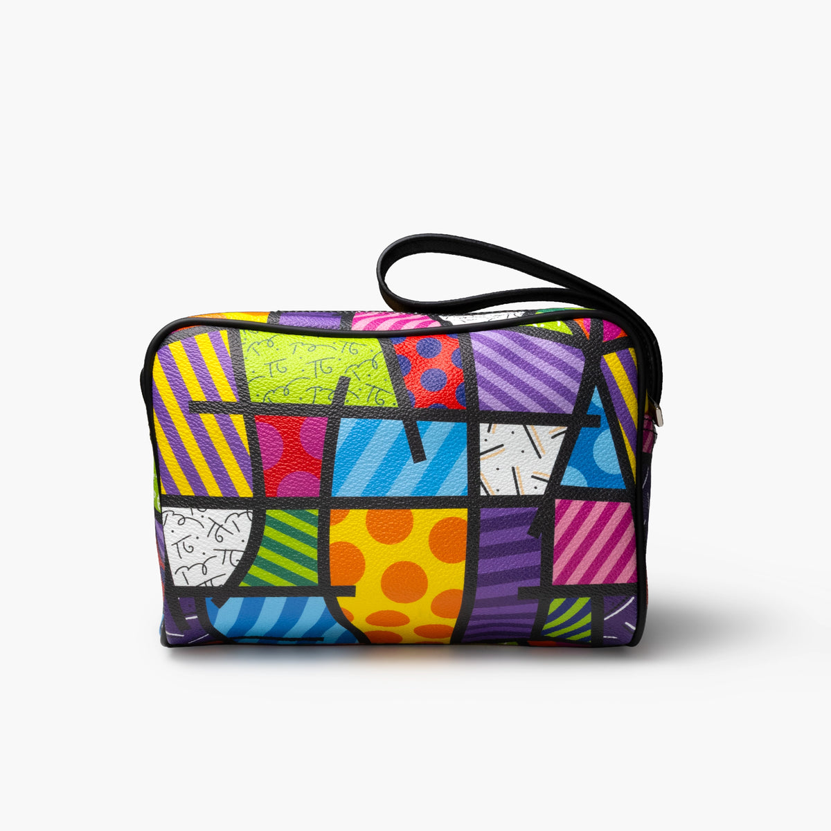 modern pop art green landscape britto eco leather  vibrant home decor